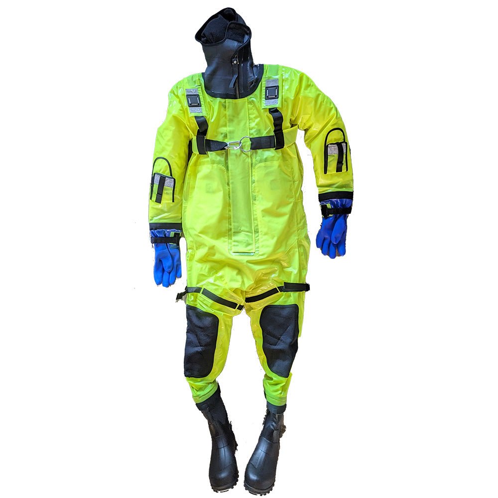 First Watch RS - 1005 Ice Rescue Suit - Hi - Vis Yellow - S/M (Built to Fit 46 - 58) [RS - 1005 - HV - M]