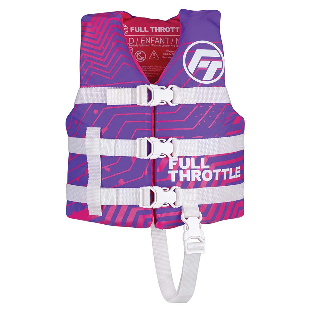 Full Throttle Child Nylon Life Jacket - Purple [112200 - 600 - 001 - 22]