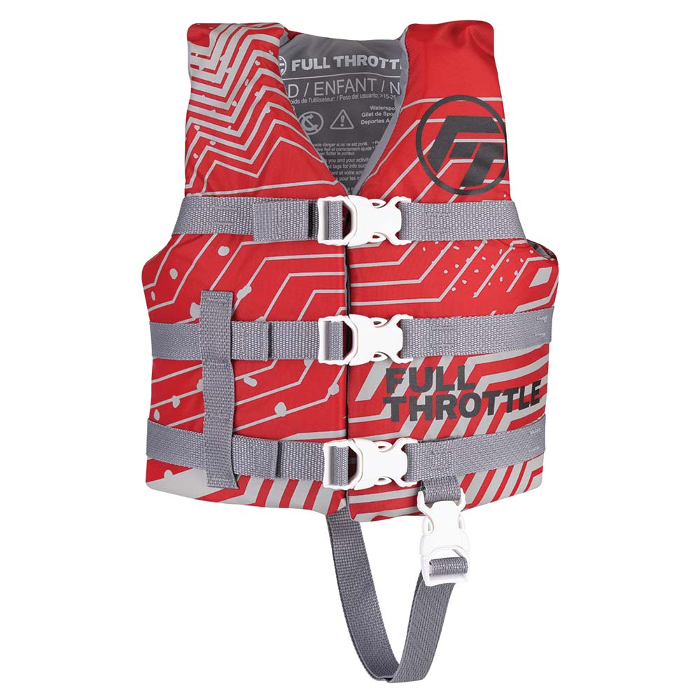 Full Throttle Child Nylon Life Jacket - Red [112200 - 100 - 001 - 22]