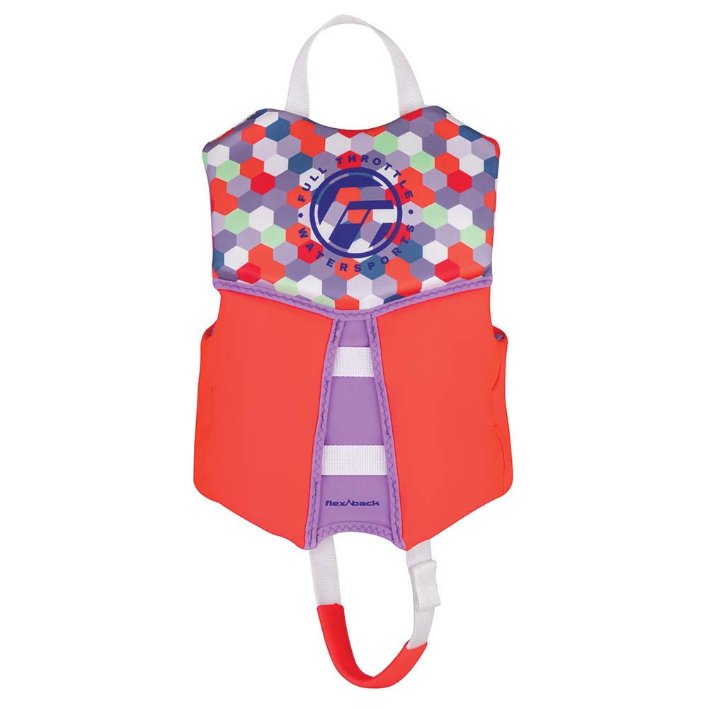 Full Throttle Child Rapid - Dry Flex - Back Life Jacket - Pink [142500 - 105 - 001 - 22]