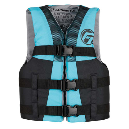 Full Throttle Teen Nylon Life Jacket - Aqua/Black [112200 - 505 - 010 - 22]