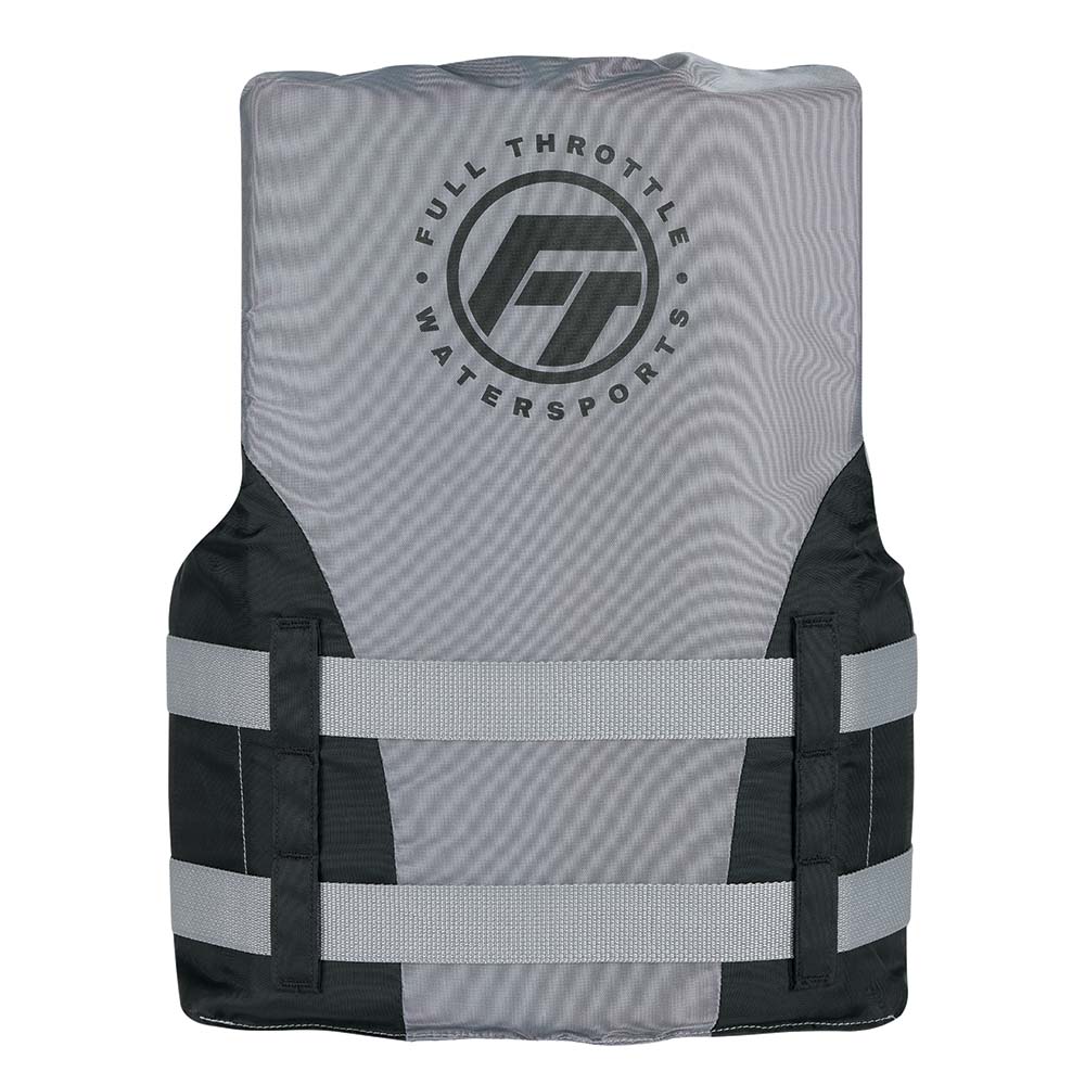 Full Throttle Teen Nylon Life Jacket - Grey/Black [112200 - 701 - 010 - 22]