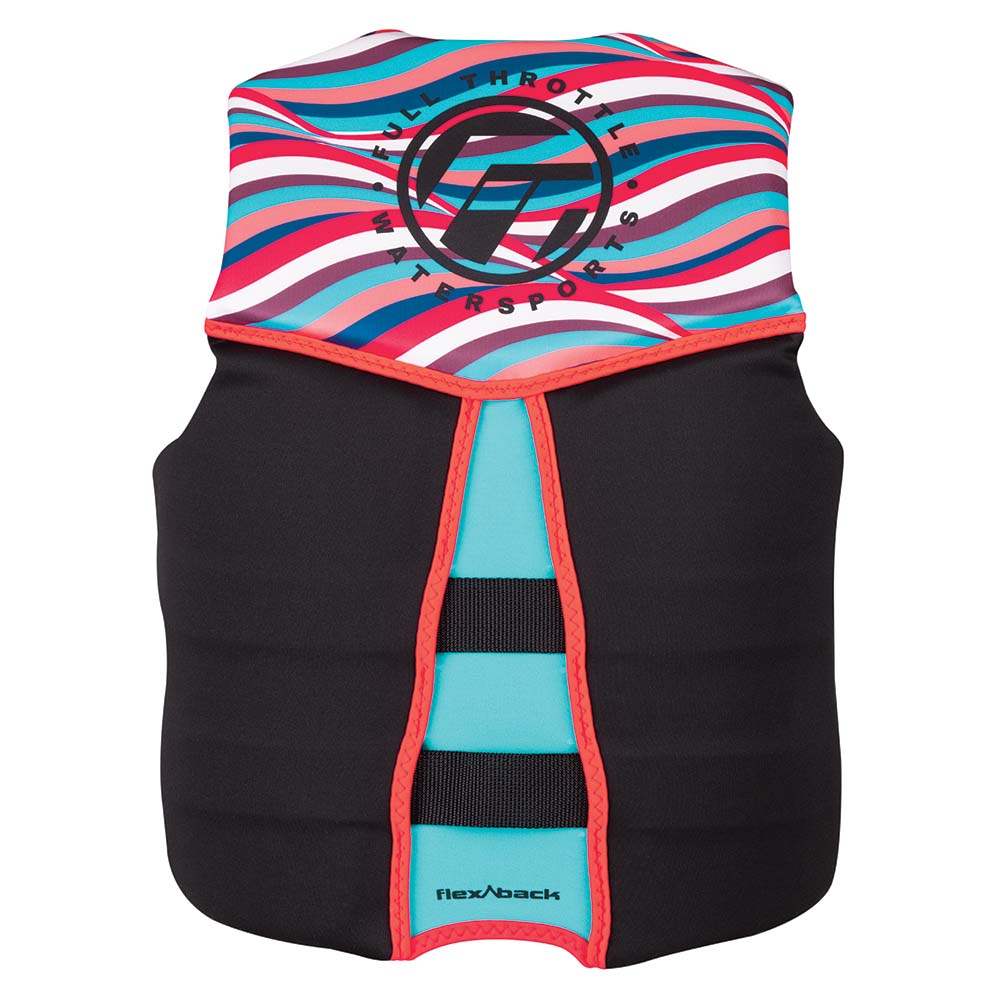 Full Throttle Womens Rapid - Dry Flex - Back Life Jacket - Womens L - Pink/Black [142500 - 105 - 840 - 22]