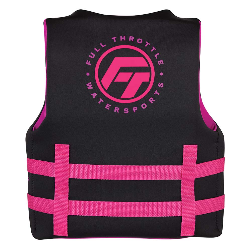 Full Throttle Youth Rapid - Dry Life Jacket - Pink/Black [142100 - 105 - 002 - 22]