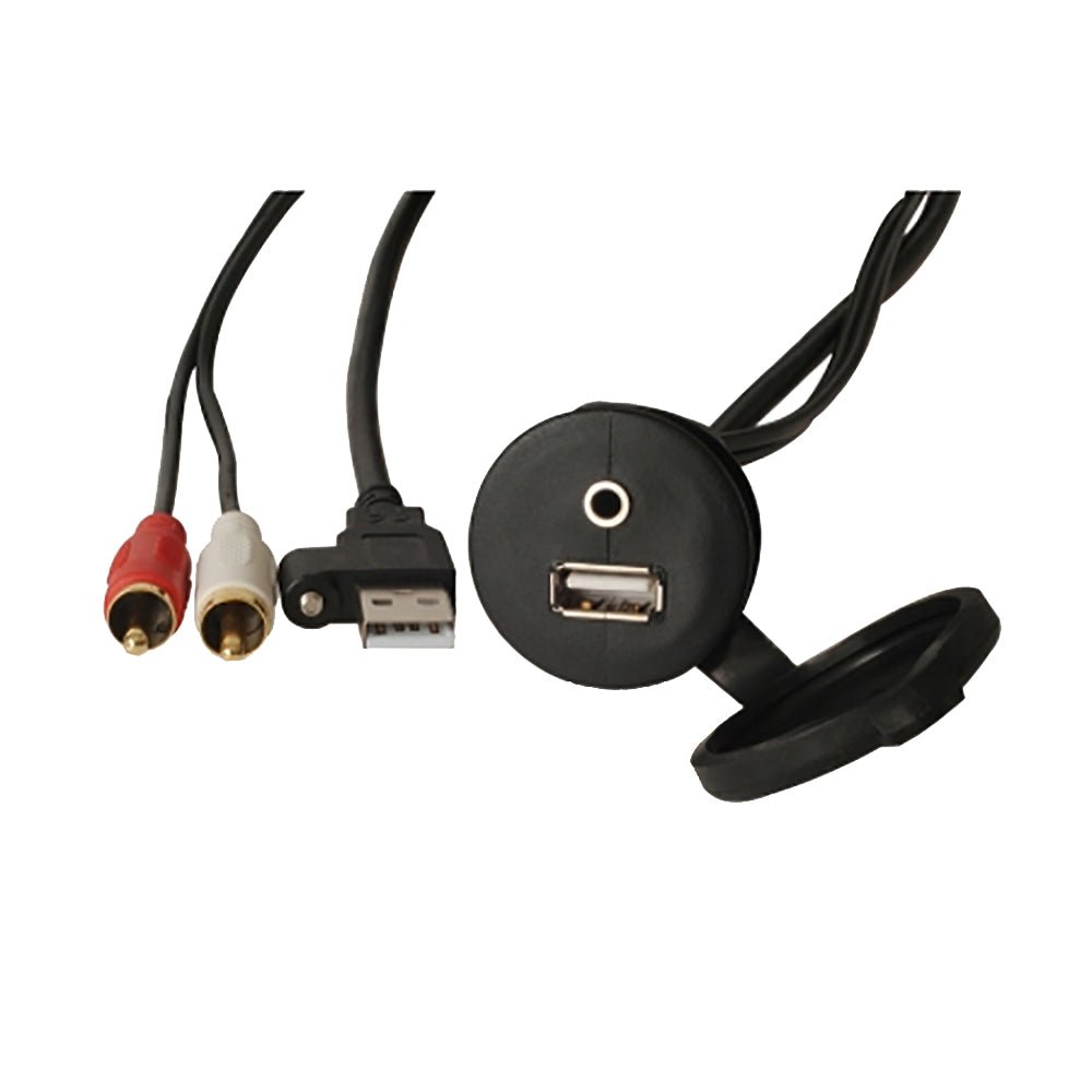 Fusion MS - CBUUSB3.5 Panel Mount USB 3.5mm Headphone Jack [010 - 12381 - 00]