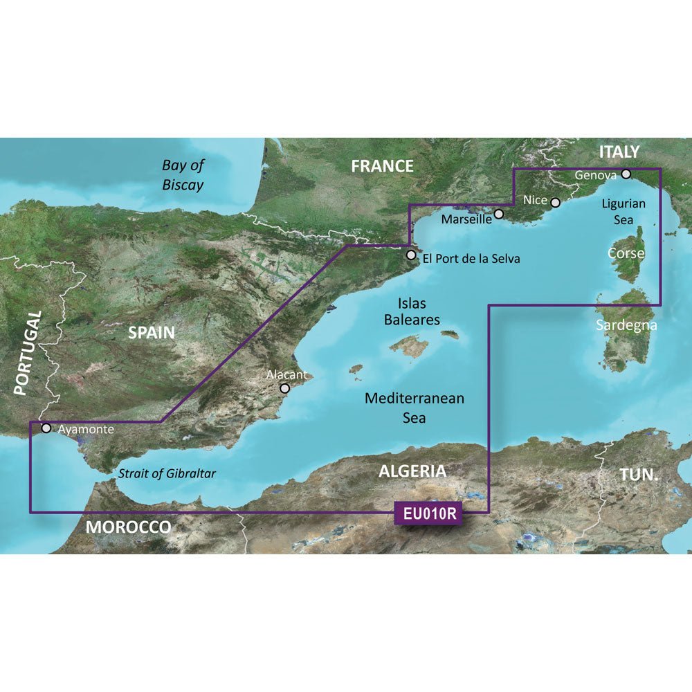 Garmin BlueChart g3 HD - HXEU010R - Spain Mediterranean Coast - microSD/SD [010 - C0768 - 20]