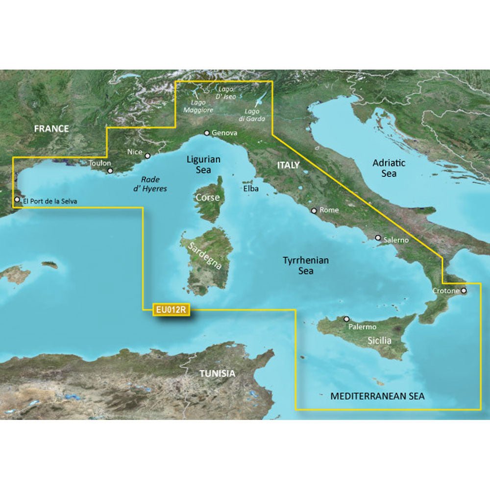 Garmin BlueChart g3 HD - HXEU012R - Italy West Coast - microSD/SD [010 - C0770 - 20]