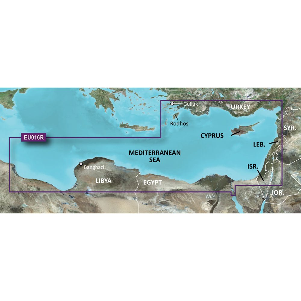 Garmin BlueChart g3 HD - HXEU016R - Mediterranean Southeast - microSD/SD [010 - C0774 - 20]