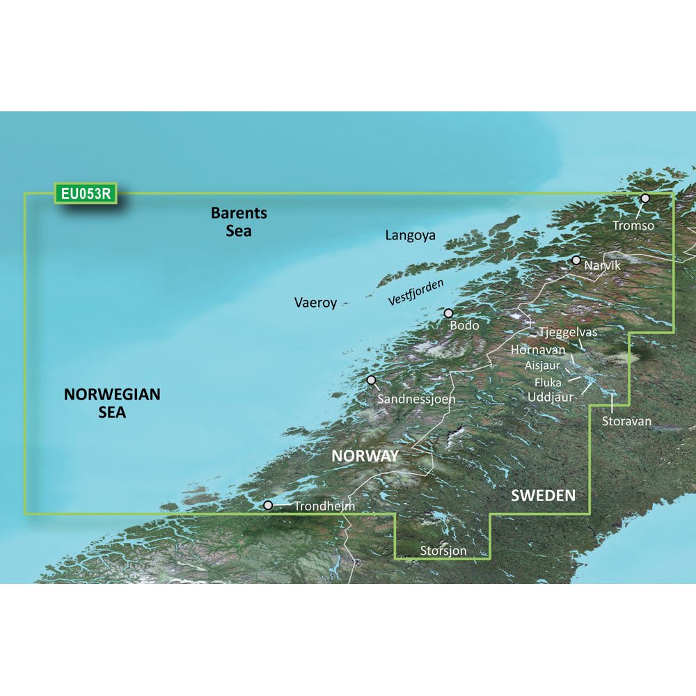 Garmin BlueChart g3 HD - HXEU053R - Trondheim - Tromso - microSD/SD [010 - C0789 - 20]