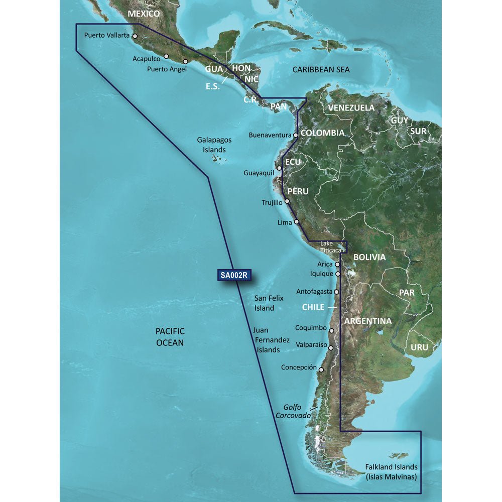 Garmin BlueChart g3 HD - HXSA002R - South America West Coast - microSD/SD [010 - C1063 - 20]