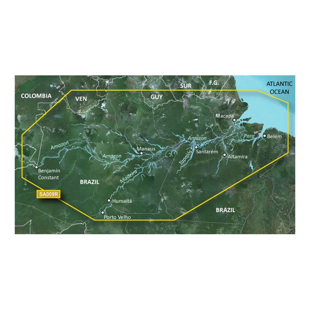 Garmin BlueChart g3 HD - HXSA009R - Amazon River - microSD/SD [010 - C1066 - 20]