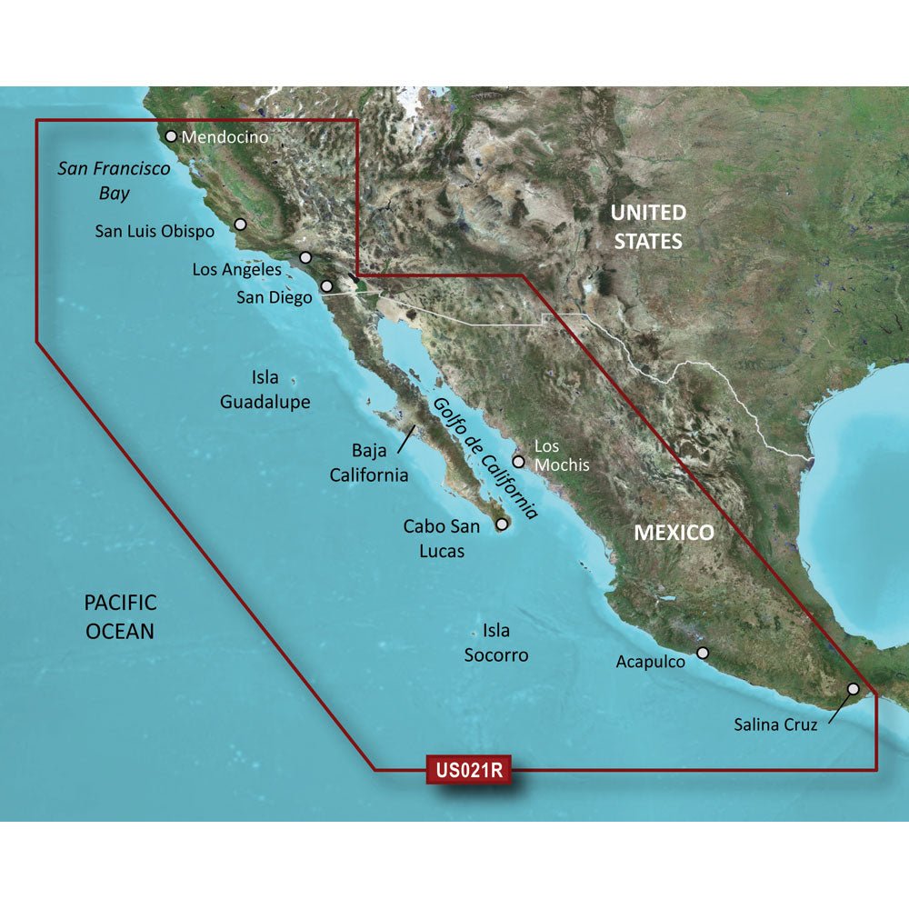 Garmin BlueChart g3 HD - HXUS021R - California - Mexico - microSD/SD [010 - C0722 - 20]