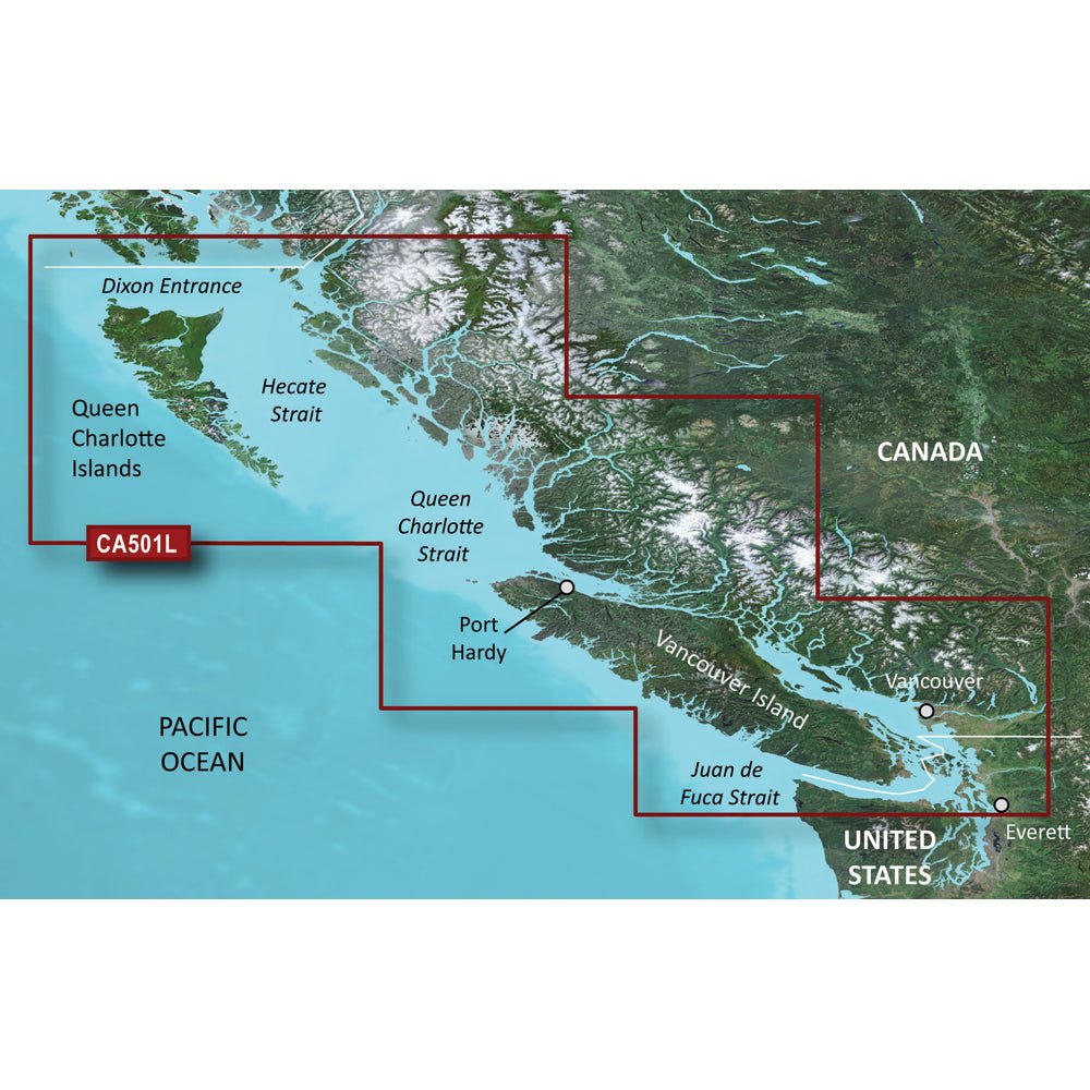 Garmin BlueChart g3 Vision HD - VCA501L - Vancouver Island - Dixon Entrance - microSD/SD [010 - C0701 - 00]