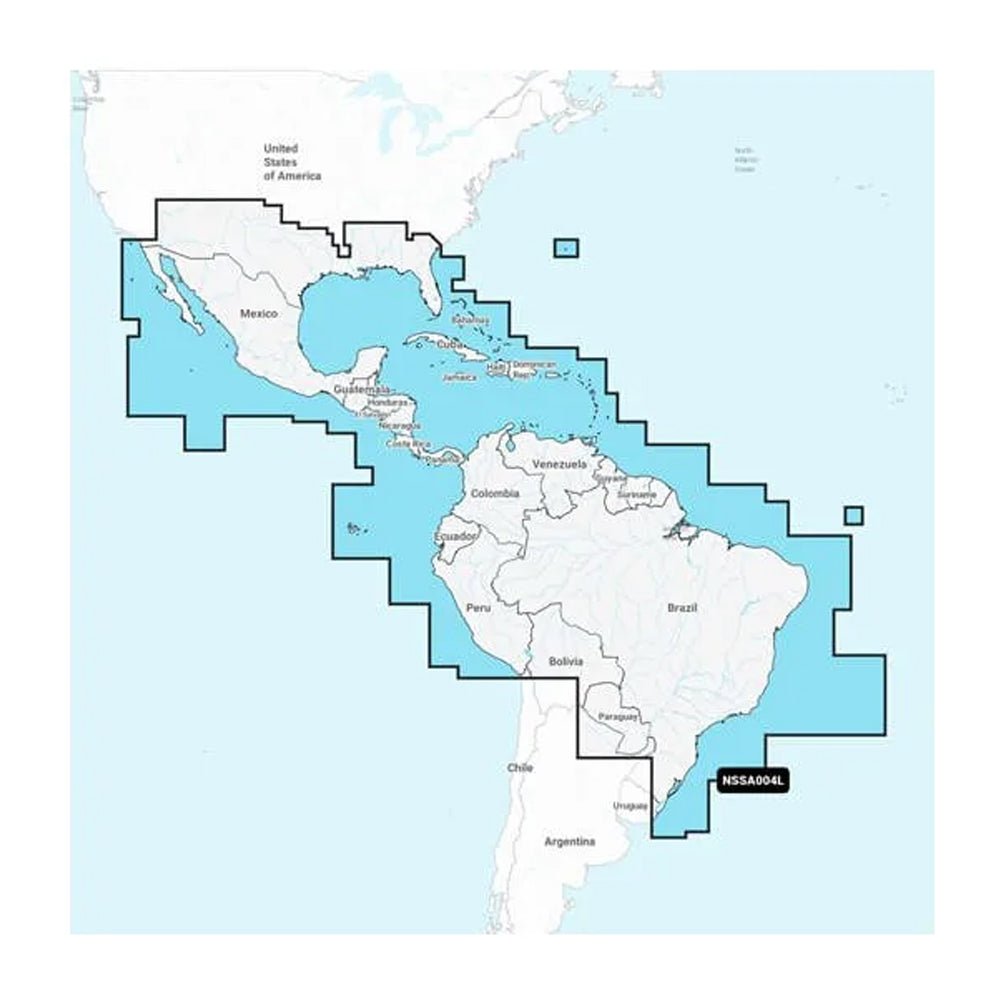 Garmin Navionics+ NSSA004L - Mexico, the Caribbean to Brazil - Inland Coastal Marine Chart [010 - C1285 - 20]