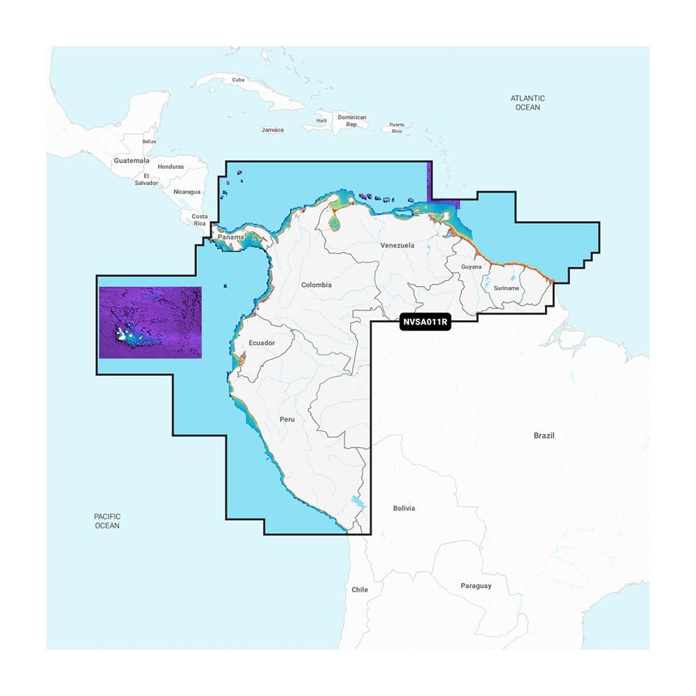 Garmin Navionics Vision+ NVSA011R South America (North) [010 - C1452 - 00]