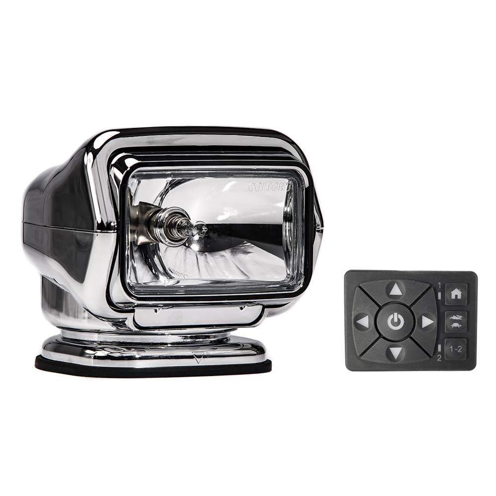 Golight Stryker ST Series Permanent Mount Chrome 12V Halogen w/Hard Wired Dash Mount Remote [3026ST]