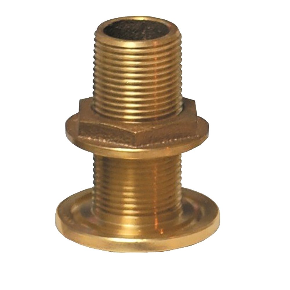 GROCO 1 - 1/2" NPS NPT Combo Bronze Thru - Hull Fitting w/Nut [TH - 1500 - W]