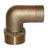 GROCO 1 - 1/2" NPT x 1 - 1/2" ID Bronze 90 Degree Pipe to Hose Fitting Standard Flow Elbow [PTHC - 1500]