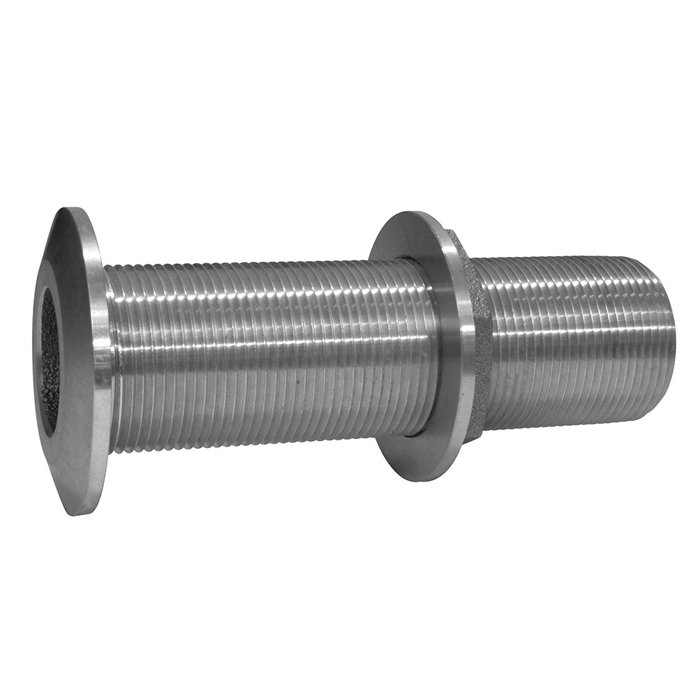 GROCO 1 - 1/2" Stainless Steel Extra Long Thru - Hull Fitting w/Nut [THXL - 1500 - WS]