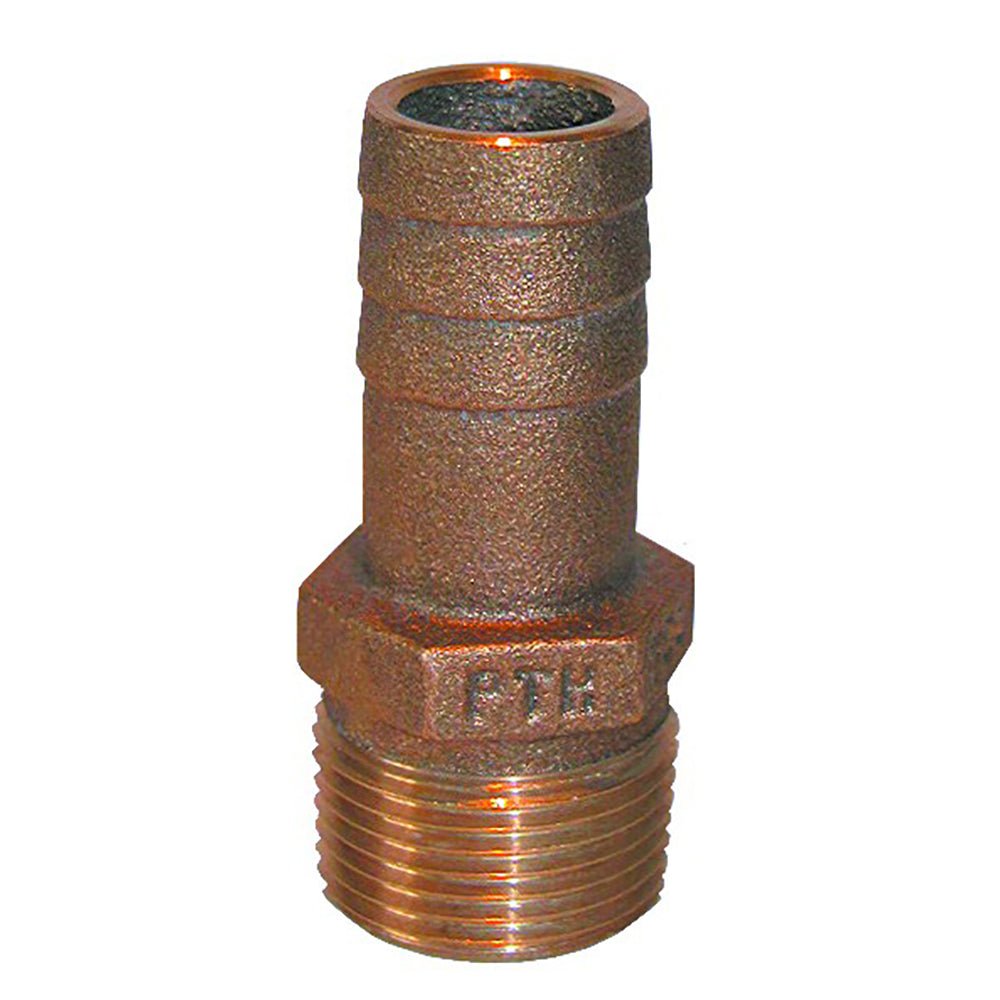 GROCO 2&quot; NPT x 2&quot; ID Bronze Pipe to Hose Straight Fitting [PTH - 2000]