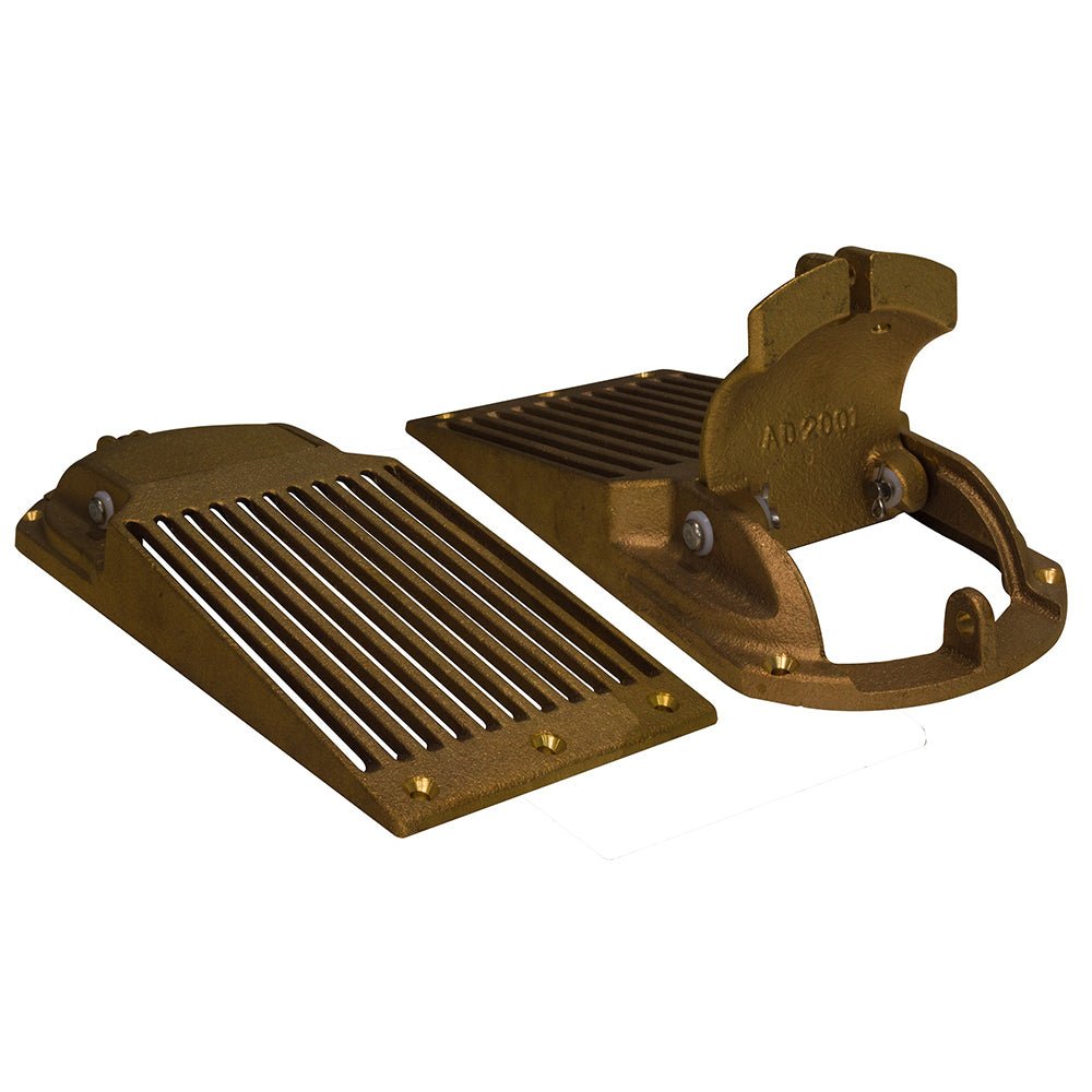 GROCO Bronze Slotted Hull Scoop Strainer w/Access Door f/Up to 1 - 1/4&quot; Thru Hull [ASC - 1250]