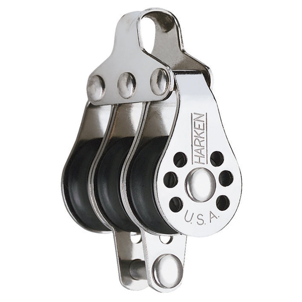 Harken 22mm Triple Micro Block w/Becket - Fishing [229F]