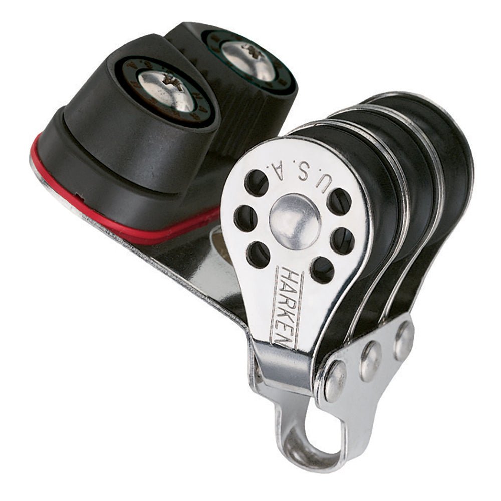 Harken 22mm Triple Micro Block w/Cam Cleat - Fishing [230F]