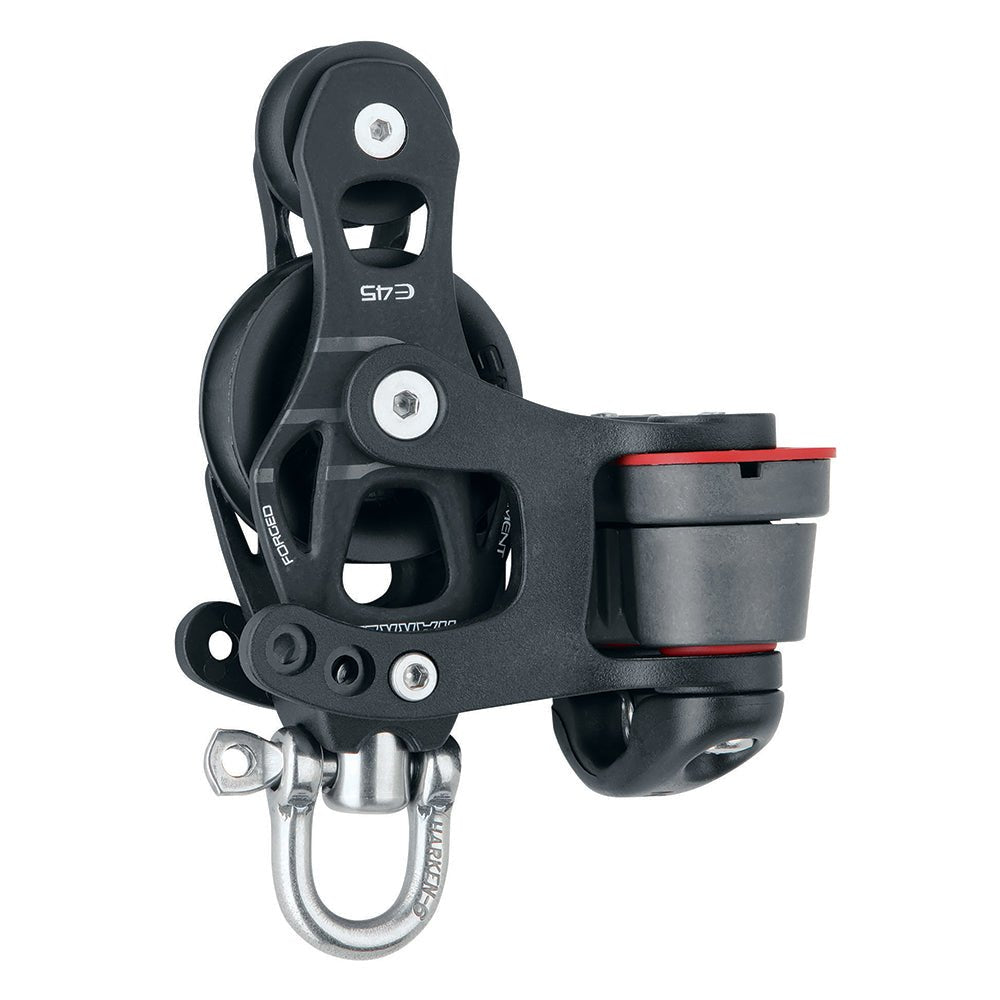 Harken 45mm Single Aluminum Element Fiddle Block w/Swivel 150 Cam Cleat [6235]