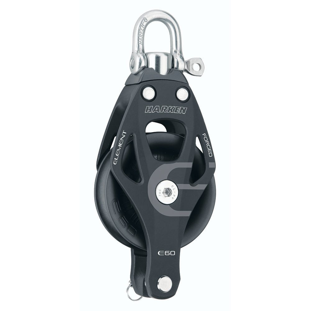 Harken 60mm Single Aluminum Element Block w/Swivel Becket [6261]