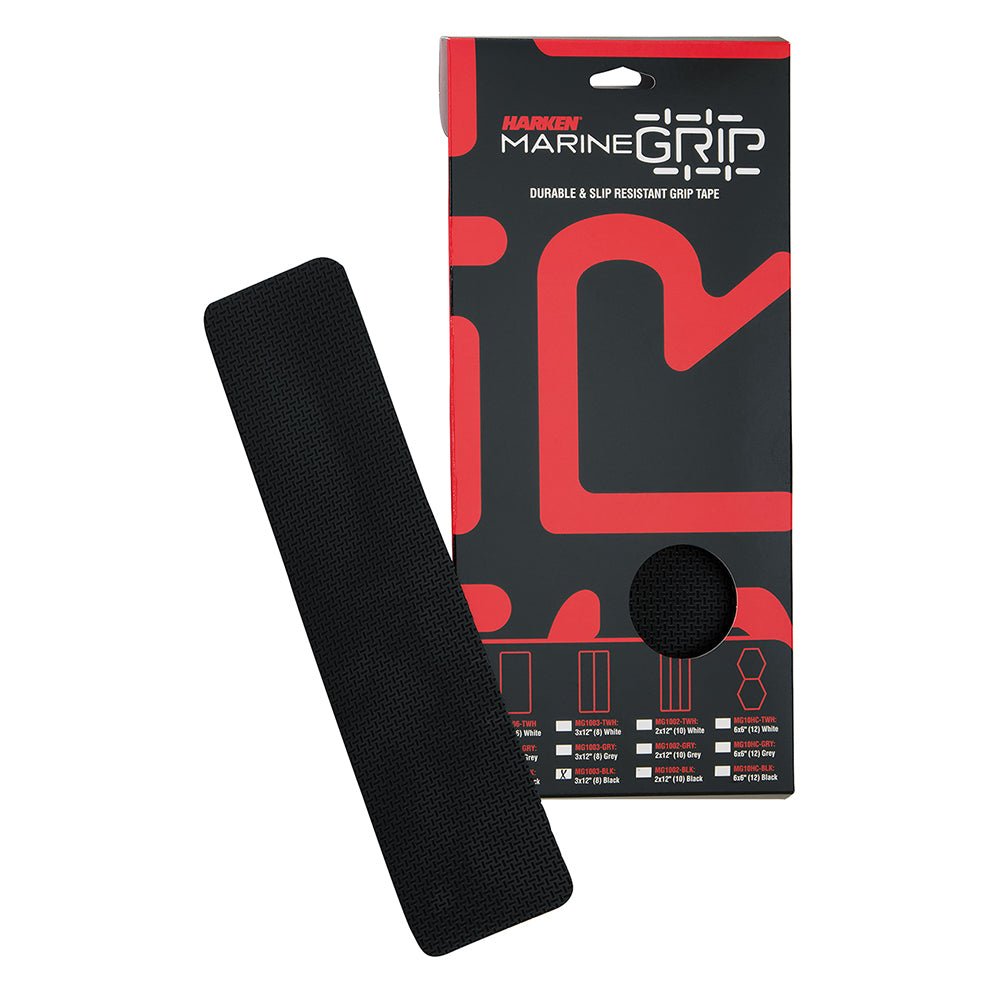 Harken Marine Grip Tape - 3 x 12&quot; - Black - 8 Pieces [MG1003 - BLK]