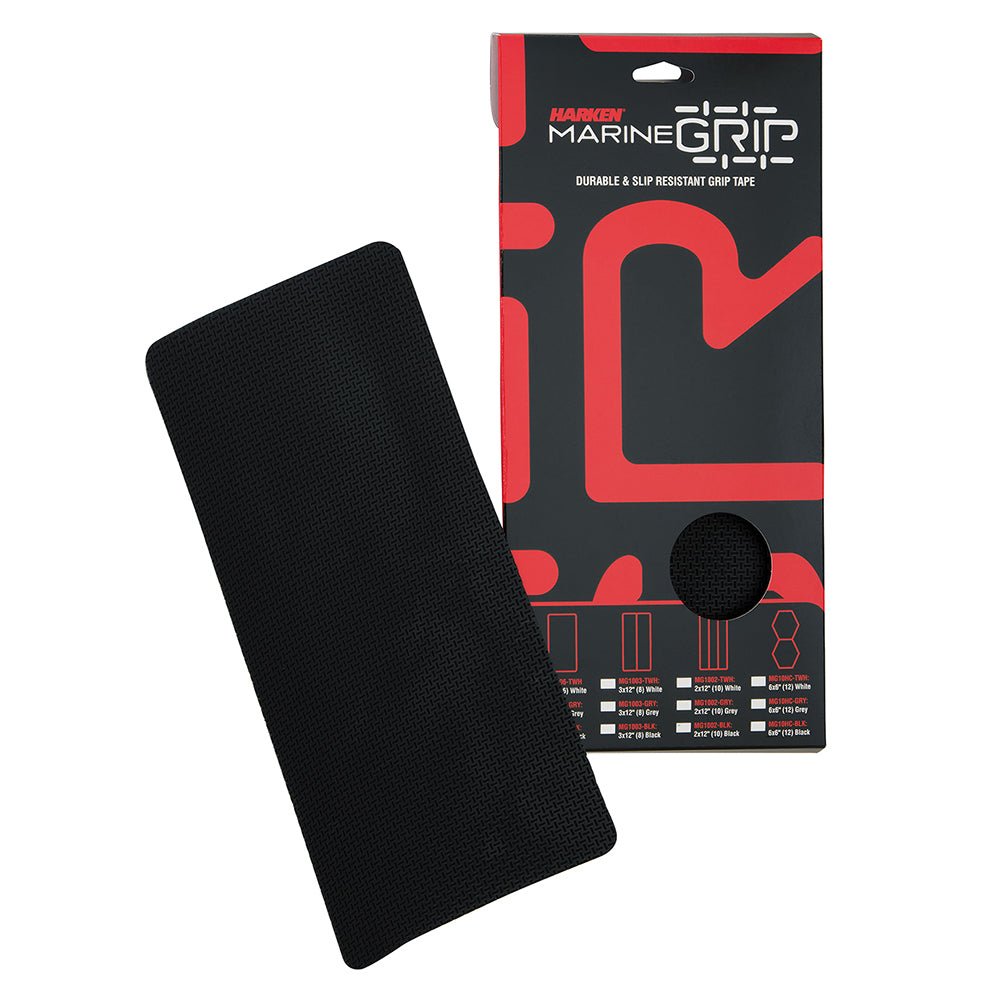 Harken Marine Grip Tape - 6 x 12&quot; - Black - 6 Pieces [MG1006 - BLK]