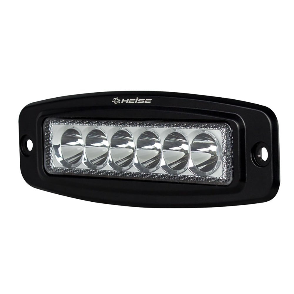 HEISE 6 LED Single Row Driving Light - Flush Mount [HE - FMDL1]