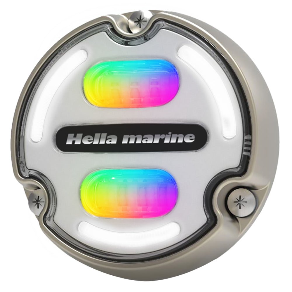 Hella Marine Apelo A2 RGB Underwater Light - 3000 Lumens - Bronze Housing - White Lens w/Edge Light [016148 - 101]