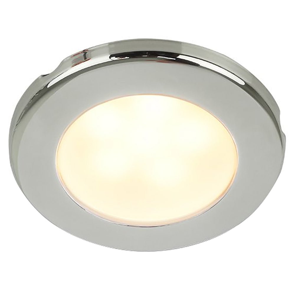 Hella Marine EuroLED 75 3&quot; Round Screw Mount Down Light - Warm White LED - Stainless Steel Rim - 12V [958109021]