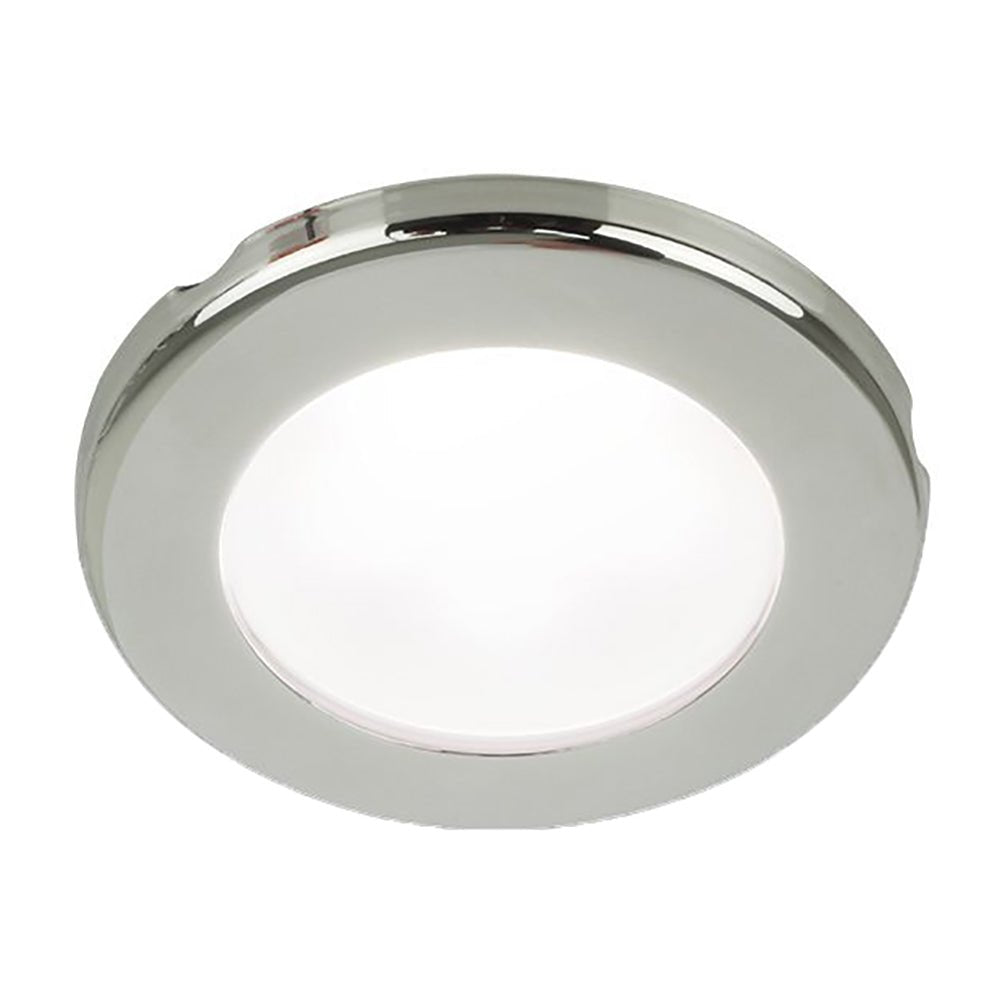 Hella Marine EuroLED 75 3&quot; Round Screw Mount Down Light - White LED - Stainless Steel Rim - 24V [958110121]