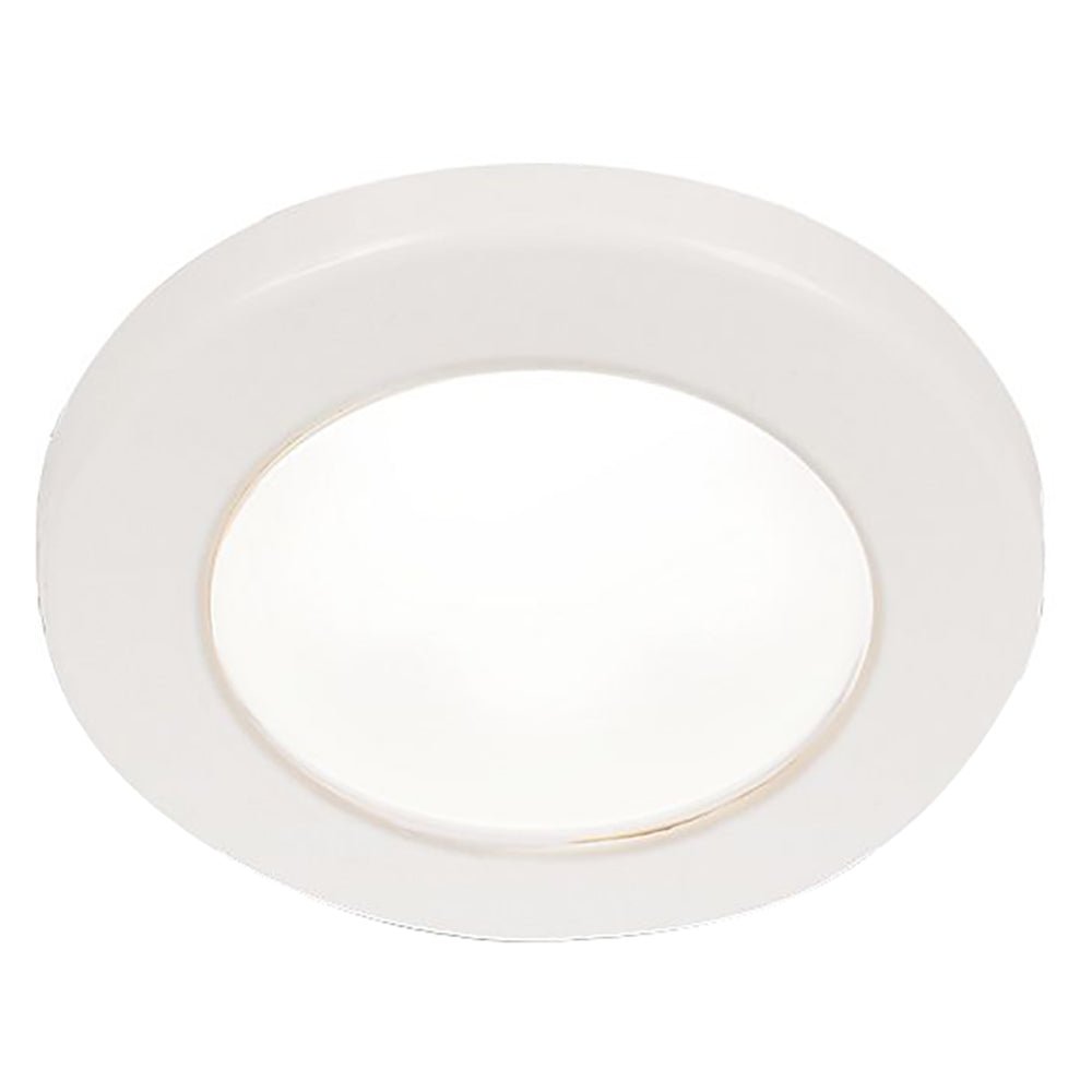 Hella Marine EuroLED 75 3&quot; Round Screw Mount Down Light - White LED - White Plastic Rim - 24V [958110111]