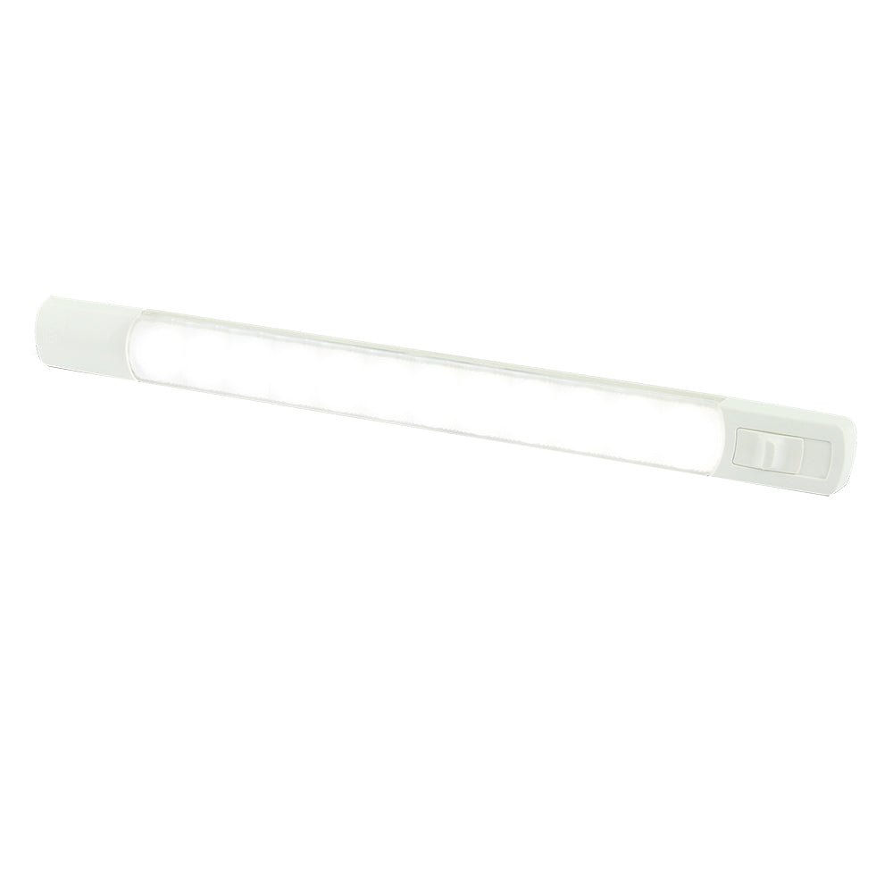 Hella Marine Surface Strip Light w/Switch - White LED - 12V [958123001] - Fin & Anchor