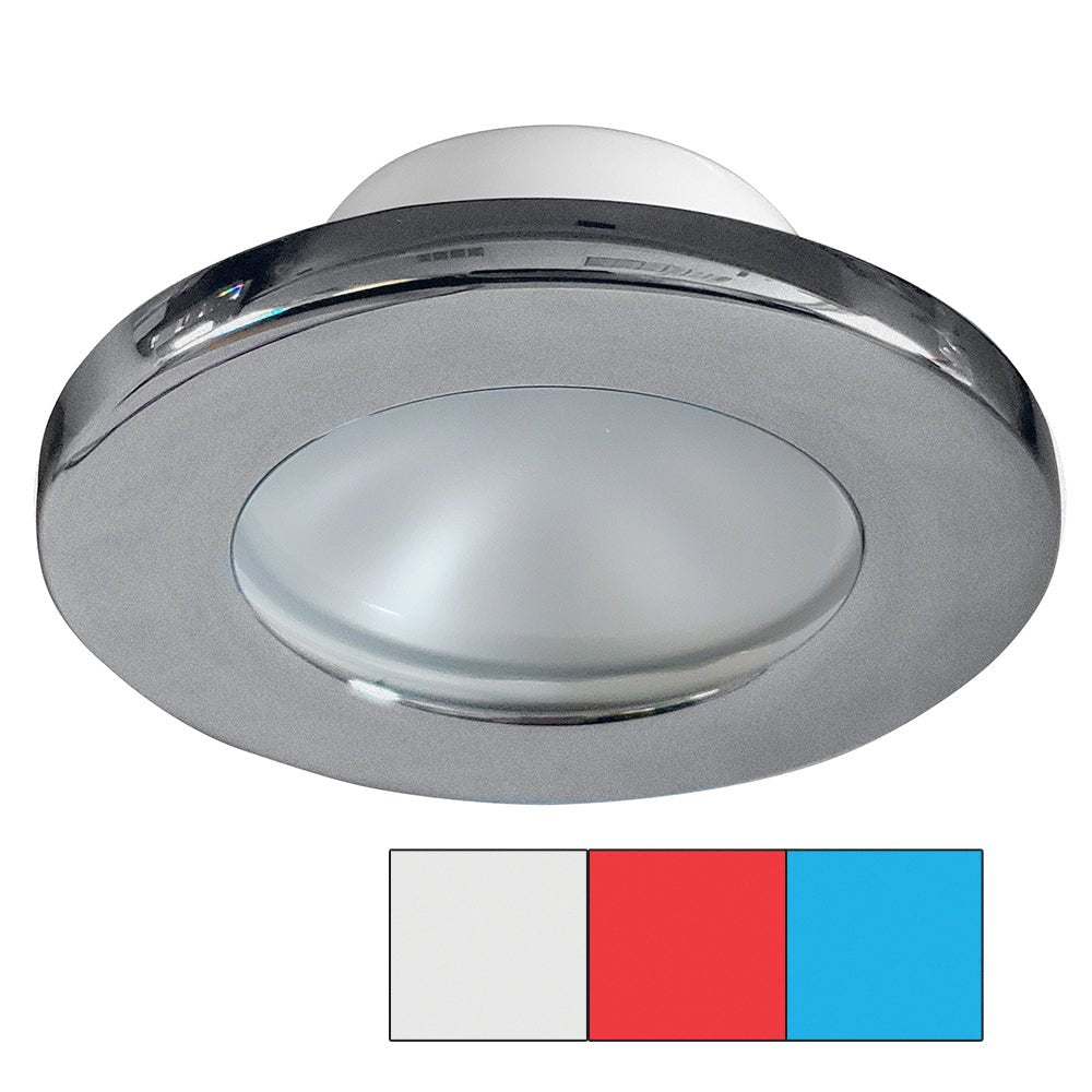 i2Systems Apeiron A3120 Screw Mount Light - Red, Cool White & Blue - Brushed Nickel Finish [A3120Z - 41HAE]