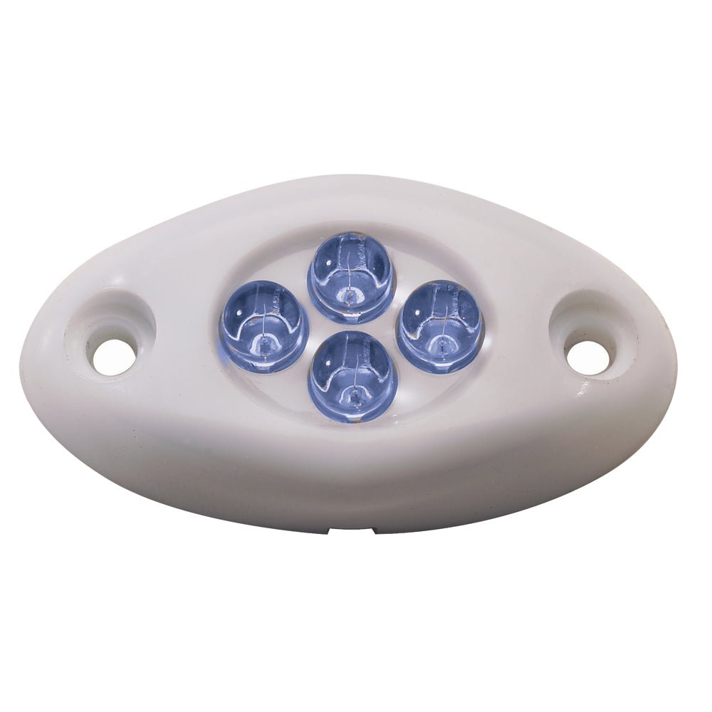 Innovative Lighting Courtesy Light - 4 LED Surface Mount - Blue LED/White Case [004 - 2100 - 7]