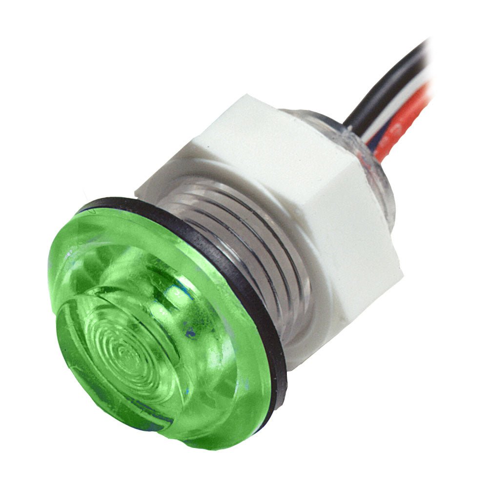 Innovative Lighting LED Bulkhead Livewell Light Flush Mount - Green [011 - 3500 - 7]