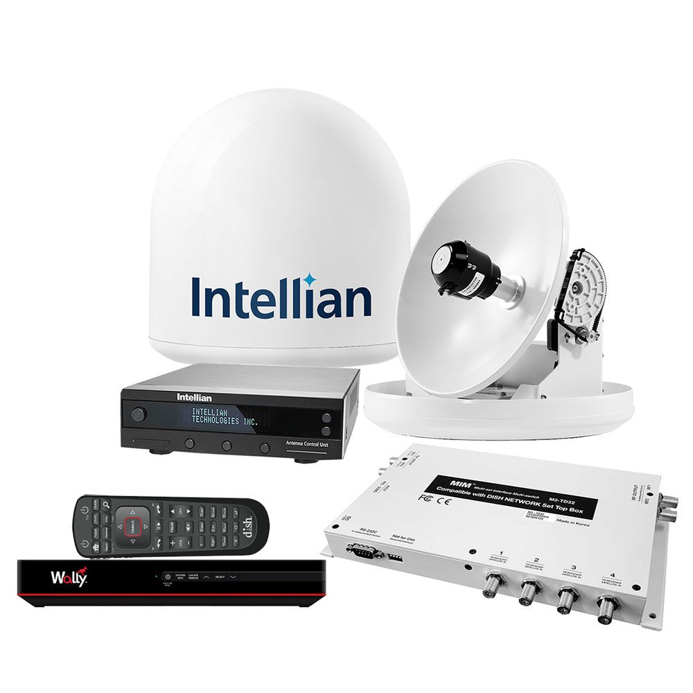 Intellian i2 US System w/DISH/Bell MIM - 2 (w/3M RG6 Cable) 15M RG6 Cable DISH HD Wally Receiver [B4 - 209DNSB2]