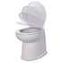 Jabsco Deluxe Flush 14" Straight Back 12V Freshwater Electric Marine Toilet w/Solenoid Valve Soft Close Lid [58080 - 3012]