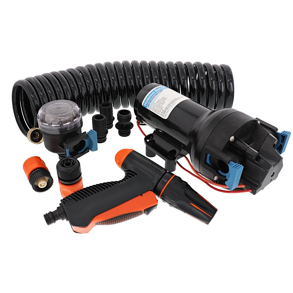 Jabsco HotShot HD6 Heavy Duty Washdown Pump w/25 HoseCoil - 12V - 6 GPM - 70 PSI [P601J - 219N - 4A]