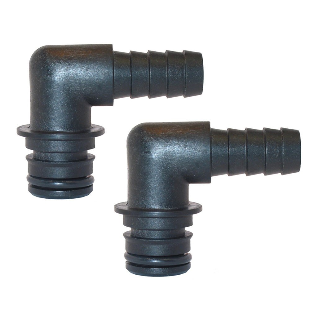 Jabsco Port Kit 90 - Degree Elbow 1/2&quot; Hose Fitting - Pair [30651 - 1000]