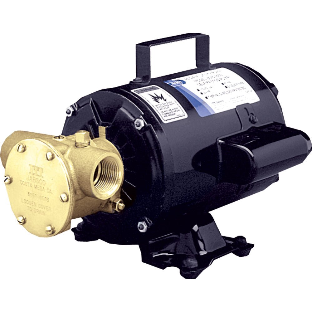 Jabsco Utility Pump w/Open Drip Proof Motor - 115V [6050 - 0003]