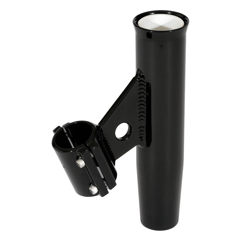 Lee's Clamp - On Rod Holder - Black Aluminum - Vertical Mount - Fits 1.050 O.D. Pipe [RA5001BK]