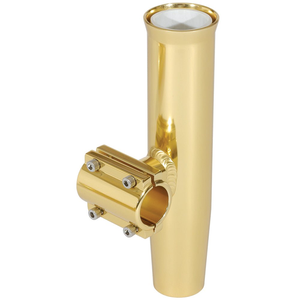 Lee's Clamp - On Rod Holder - Gold Aluminum - Horizontal Mount - Fits 1.315" O.D. Pipe [RA5202GL]