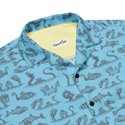 Legends of the Deep Button Down Hawaiian Shirt - Coastal Summer 2024 Collection