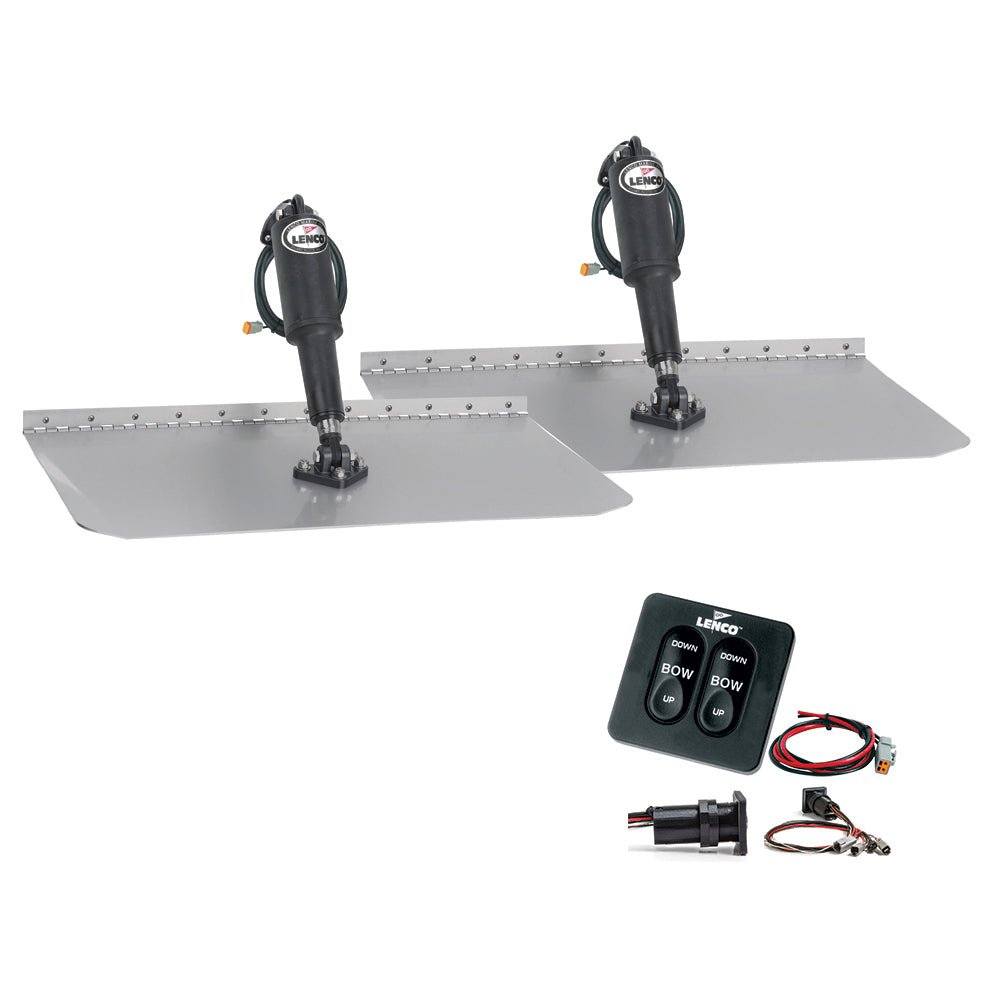 Lenco 12&quot;x12&quot; Standard Trim Tab Kit w/Standard Integrated Switch 12V [15105 - 102]