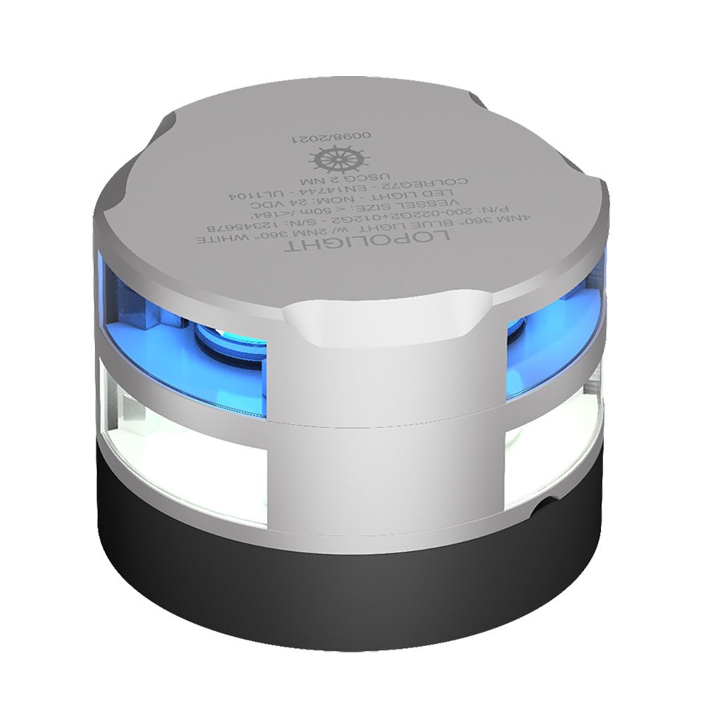 Lopolight 2nm 360 Degree Blue Dinner Light + 2nm 360 Degree White Light [200 - 012G2+022G2]